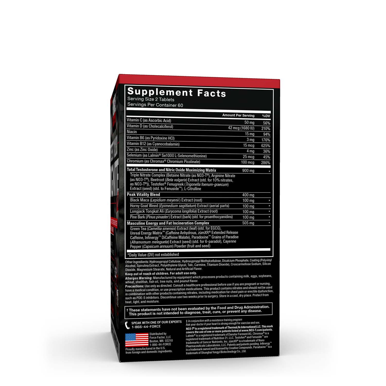 464177 Force Factor® Unleash your potential with Force Factor Test X180